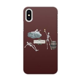 Заказать чехол для iPhone X/XS в Москве. Чехол для iPhone X/XS, объёмная печать In vino veritas от Тари  Танте - готовые дизайны и нанесение принтов.