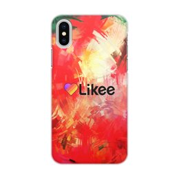 Заказать чехол для iPhone X/XS в Москве. Чехол для iPhone X/XS, объёмная печать Likee от THE_NISE  - готовые дизайны и нанесение принтов.