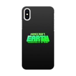 Заказать чехол для iPhone X/XS в Москве. Чехол для iPhone X/XS, объёмная печать Minecraft от THE_NISE  - готовые дизайны и нанесение принтов.