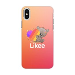 Заказать чехол для iPhone X/XS в Москве. Чехол для iPhone X/XS, объёмная печать Likee от THE_NISE  - готовые дизайны и нанесение принтов.