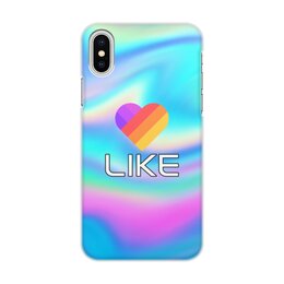 Заказать чехол для iPhone X/XS в Москве. Чехол для iPhone X/XS, объёмная печать Likee от THE_NISE  - готовые дизайны и нанесение принтов.