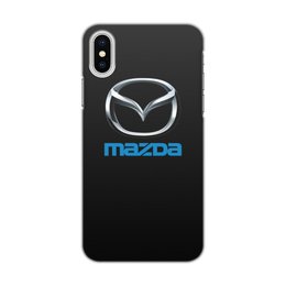 Заказать чехол для iPhone X/XS в Москве. Чехол для iPhone X/XS, объёмная печать MAZDA от DESIGNER   - готовые дизайны и нанесение принтов.