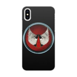 Заказать чехол для iPhone X/XS в Москве. Чехол для iPhone X/XS, объёмная печать Blood Angels от GeekFox  - готовые дизайны и нанесение принтов.