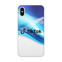 Заказать чехол для iPhone X/XS в Москве. Чехол для iPhone X/XS, объёмная печать Tik Tok от THE_NISE  - готовые дизайны и нанесение принтов.