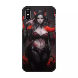 Заказать чехол для iPhone X/XS в Москве. Чехол для iPhone X/XS, объёмная печать Суккуб от Дана Столыпина - готовые дизайны и нанесение принтов.