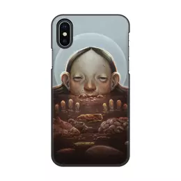 Заказать чехол для iPhone X/XS в Москве. Чехол для iPhone X/XS, объёмная печать Суп для тела от Дана Столыпина - готовые дизайны и нанесение принтов.