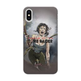 Заказать чехол для iPhone X/XS в Москве. Чехол для iPhone X/XS, объёмная печать Tomb Raider от THE_NISE  - готовые дизайны и нанесение принтов.