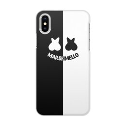 Заказать чехол для iPhone X/XS в Москве. Чехол для iPhone X/XS, объёмная печать Marshmello от THE_NISE  - готовые дизайны и нанесение принтов.