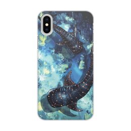 Заказать чехол для iPhone X/XS в Москве. Чехол для iPhone X/XS, объёмная печать Светящиеся акулы от Дана Столыпина - готовые дизайны и нанесение принтов.