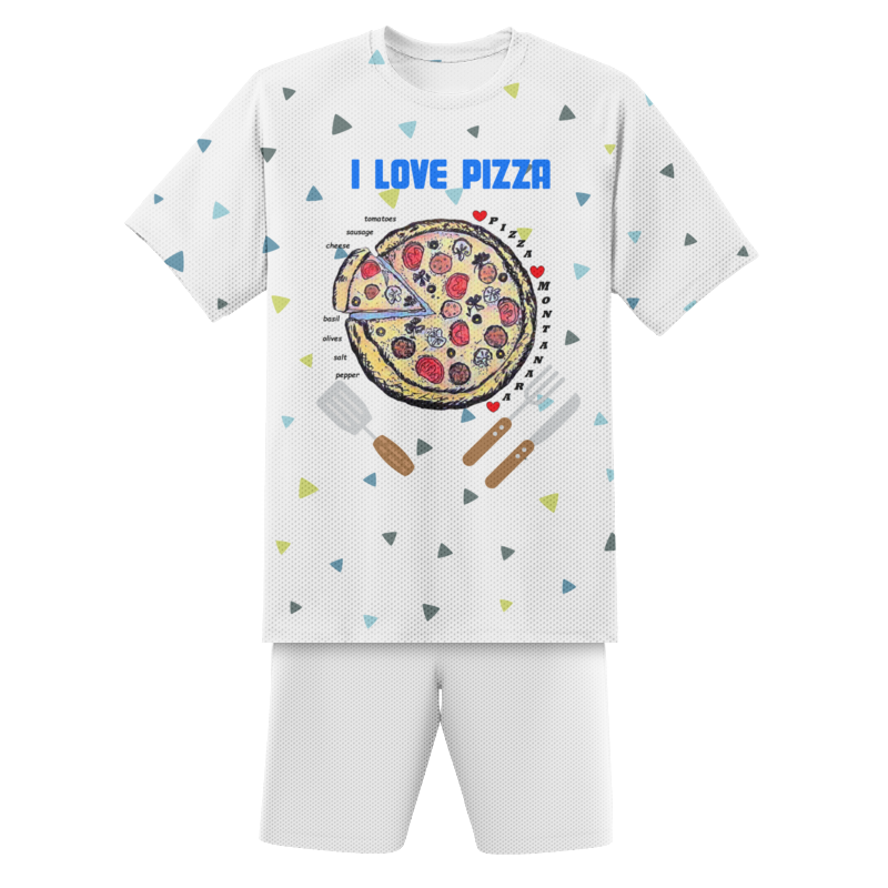 Printio Футбольная форма детская Пицца цена и фото