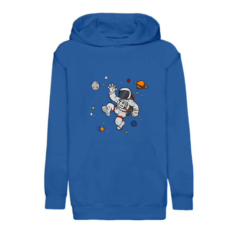 Printio Толстовка детская Космонавт в космосе детская футболка влюбленный космонавт 14 февраля 128 синий