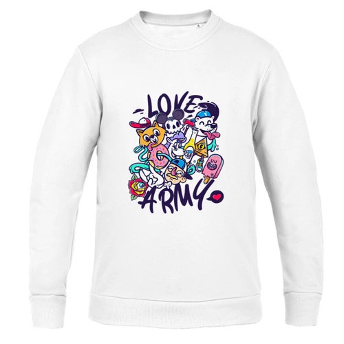 Заказать детские свитшоты в Москве. Свитшот детский ◈Love Army◈ от balden - готовые дизайны и нанесение принтов.