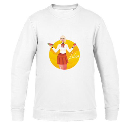 Заказать детские свитшоты в Москве. Свитшот детский Зодиак - Весы от printeriumstore@gmail.com - готовые дизайны и нанесение принтов.