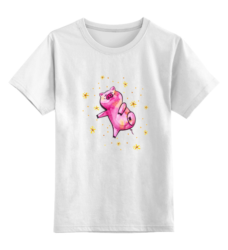 Printio Детская футболка классическая унисекс Поросенок printio детская футболка классическая унисекс поросенок отдыхает на луне
