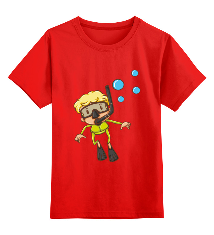 Printio Детская футболка классическая унисекс Плавец корги плавец