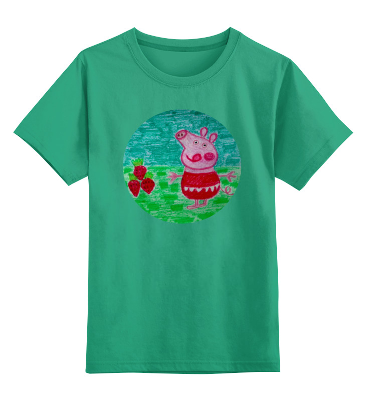 Printio Детская футболка классическая унисекс Свинка свинка ест вишневое варенье
