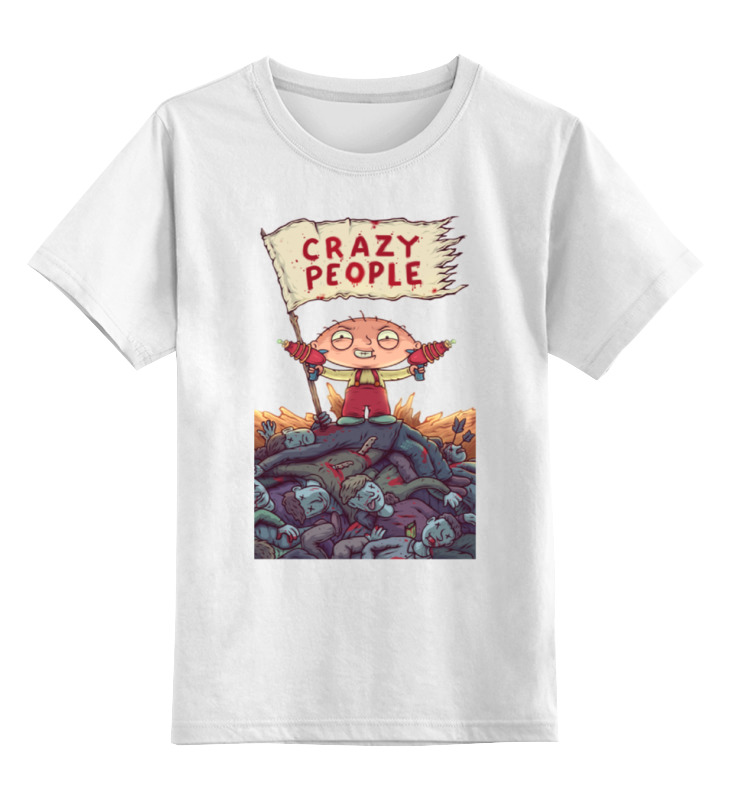 цена Printio Детская футболка классическая унисекс Crazy people