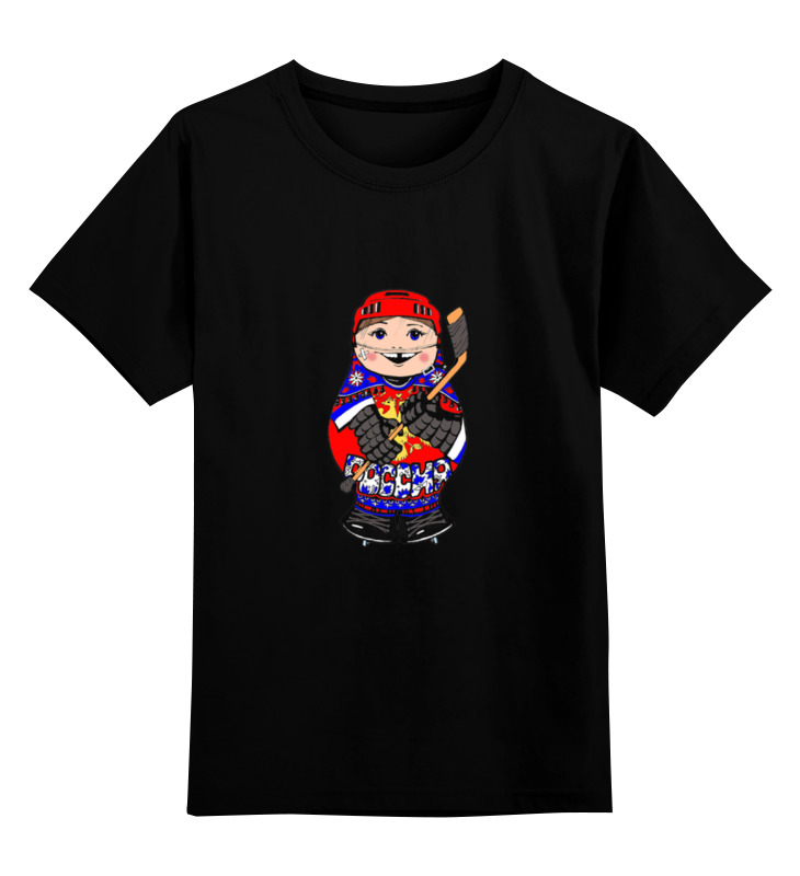 Printio Детская футболка классическая унисекс Символ российского хоккея детская футболка coolpodarok 38 р рвиталий заряжен на победу