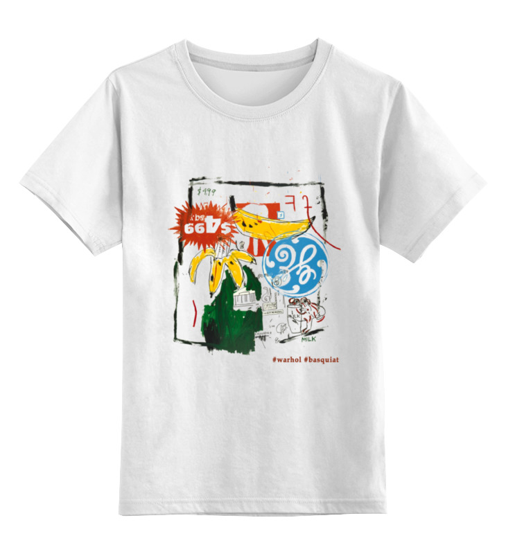 Printio Детская футболка классическая унисекс Warhol - basquiat фигура bearbrick medicom toy set andy warhol x jean michel basquiat v3 coma mom 400% and 100%