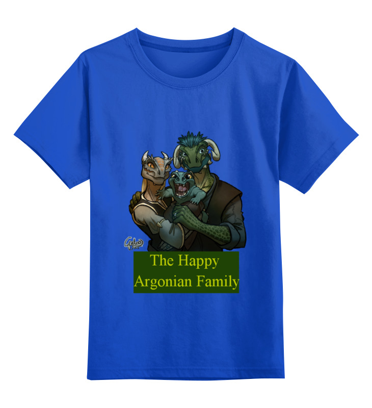 Printio Детская футболка классическая унисекс The happy argonian family