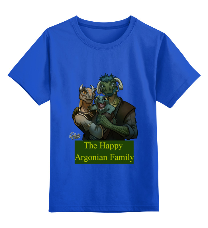 Printio Детская футболка классическая унисекс The happy argonian family printio футболка wearcraft premium the happy argonian family