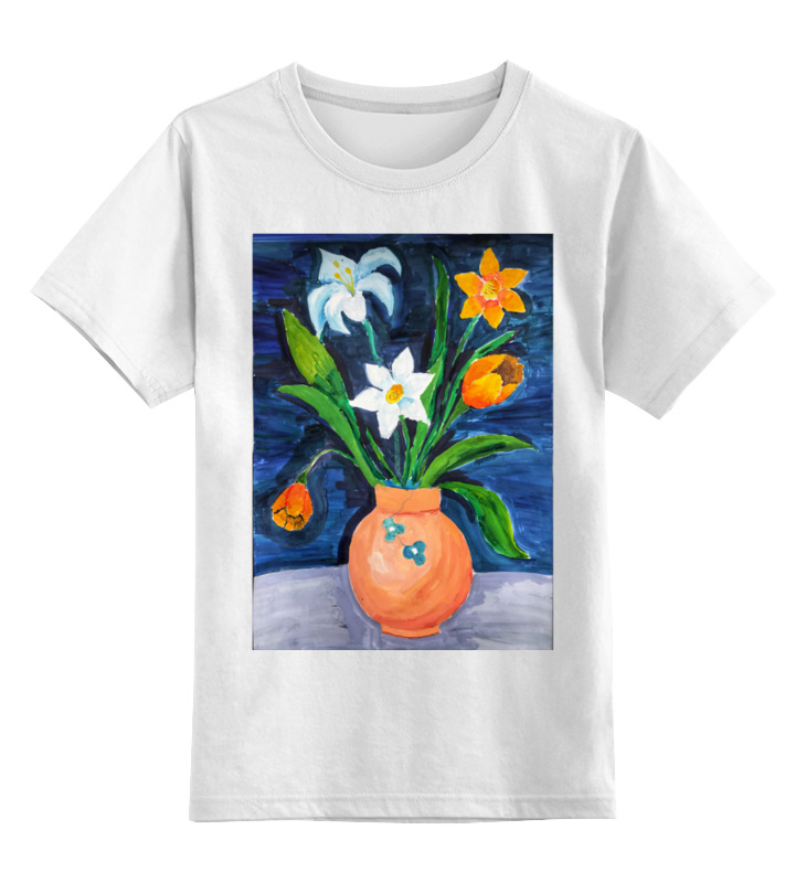 printio детская футболка классическая унисекс алисины цветы Printio Детская футболка классическая унисекс Алисины цветы