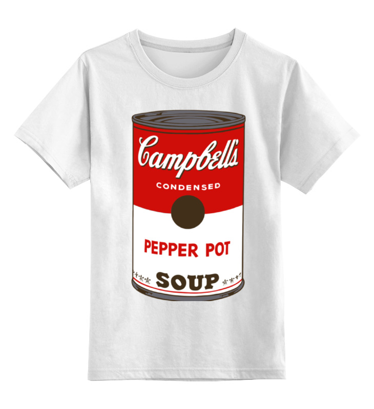 Printio Детская футболка классическая унисекс Campbell's soup (энди уорхол) printio футболка классическая банки с супом кэмпбелл campbell’s soup cans