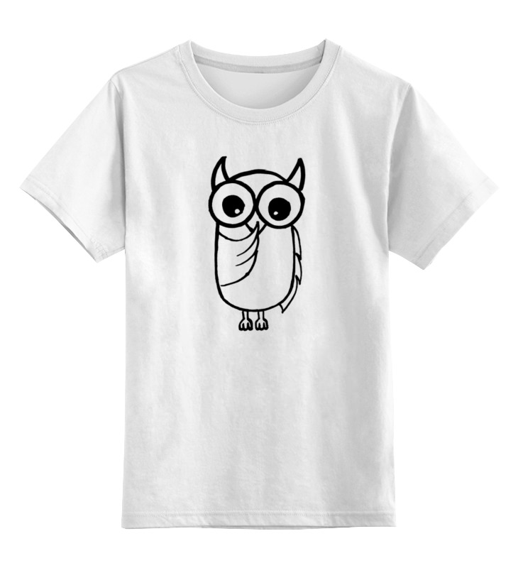 Printio Детская футболка классическая унисекс Сова - тишина! printio футболка классическая сова тишина