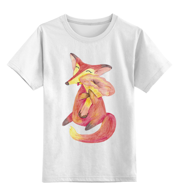Printio Детская футболка классическая унисекс Лисички генехтен г маленькая белая рыбка счастлива