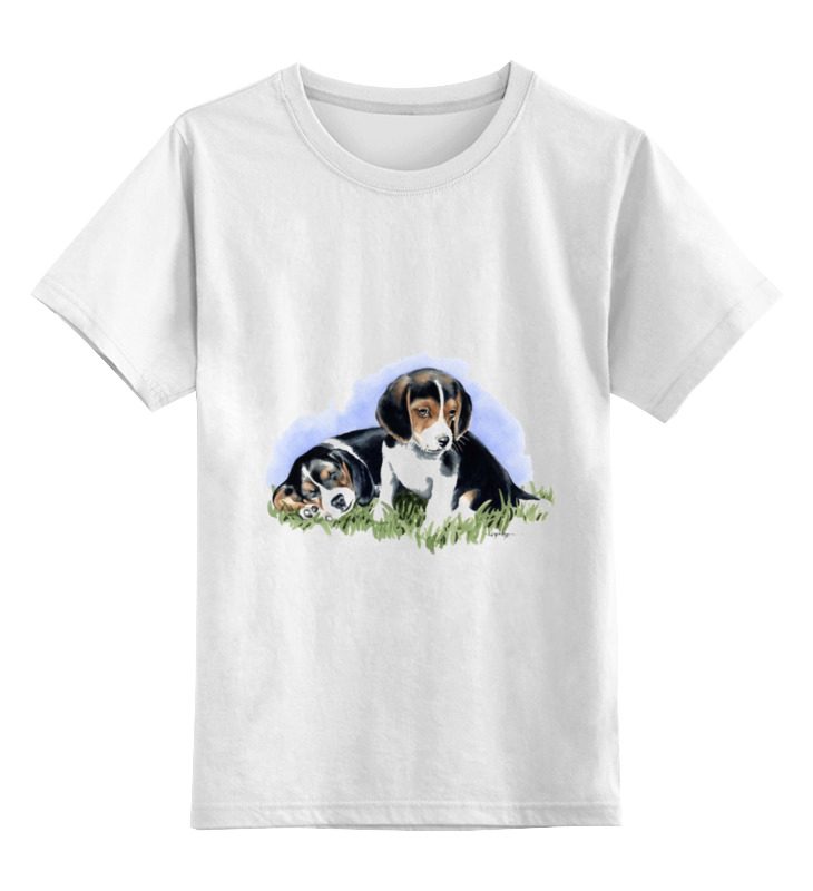 Printio Детская футболка классическая унисекс Бигль детская футболка птицы ну чирик 116 белый