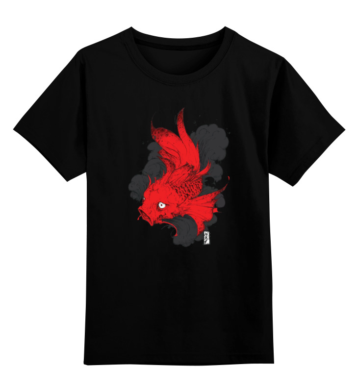 Printio Детская футболка классическая унисекс Scarlet fish / алая рыба printio футболка с полной запечаткой для девочек scarlet fish алая рыба