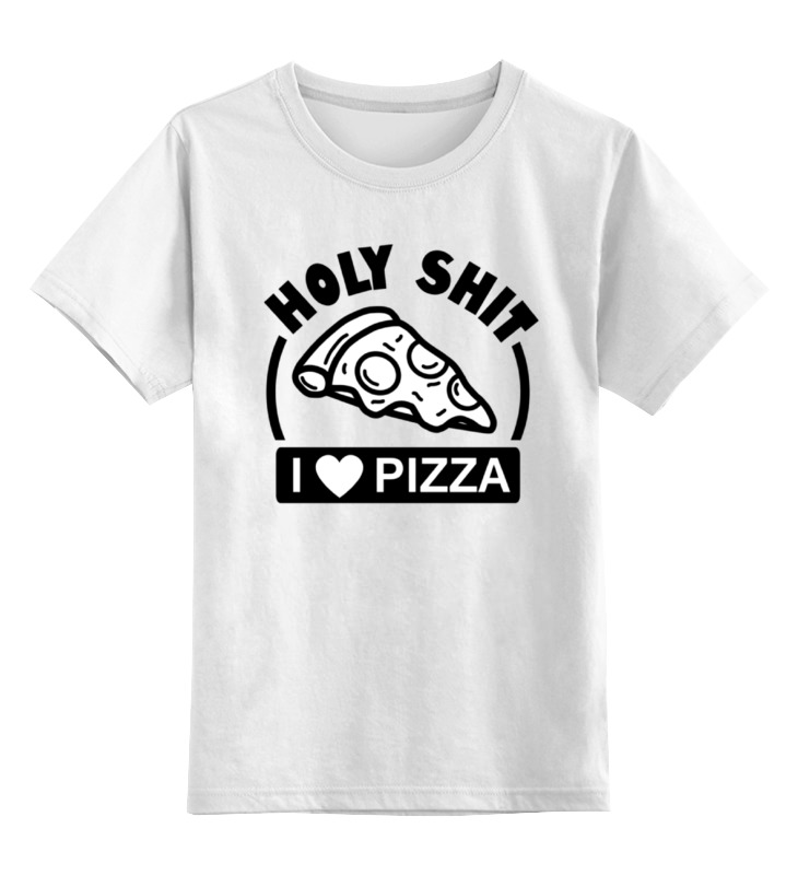 Printio Детская футболка классическая унисекс Люблю пиццу (pizza)