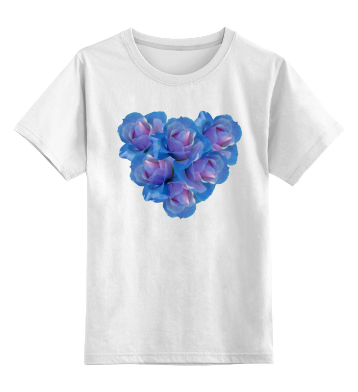 printio детская футболка классическая унисекс сине голубое Printio Детская футболка классическая унисекс Голубое сердце
