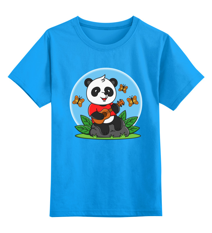 Printio Детская футболка классическая унисекс Панда с гитарой printio детская футболка классическая унисекс санта с гитарой