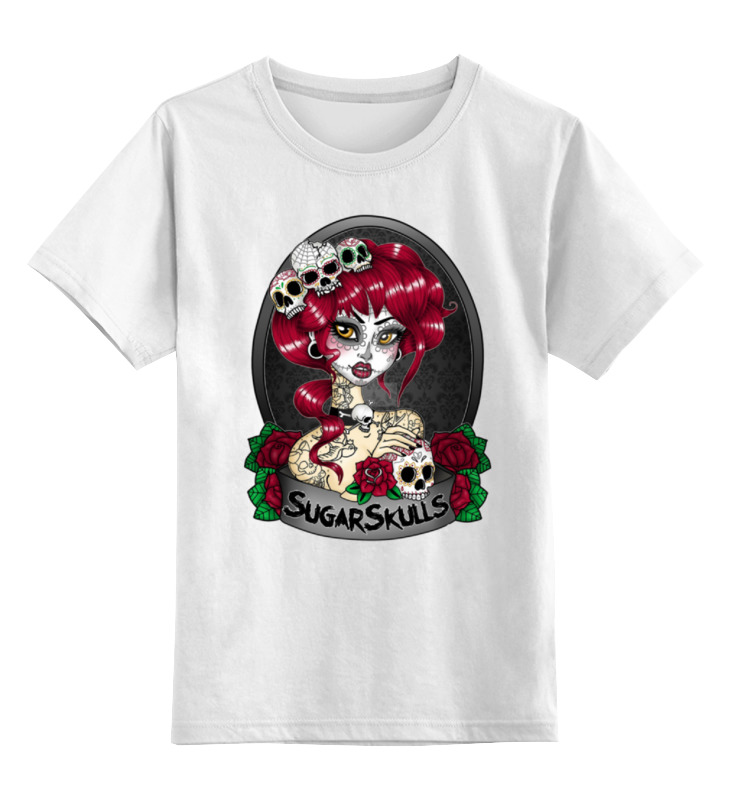 Printio Детская футболка классическая унисекс Sugar skull girl