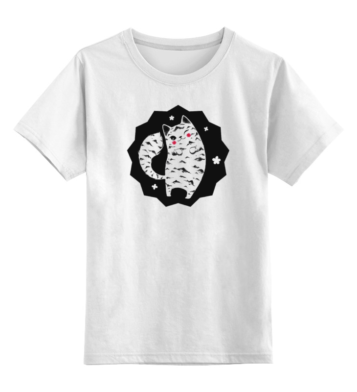 Printio Детская футболка классическая унисекс Котейка printio детская футболка классическая унисекс котейка рубль бережет