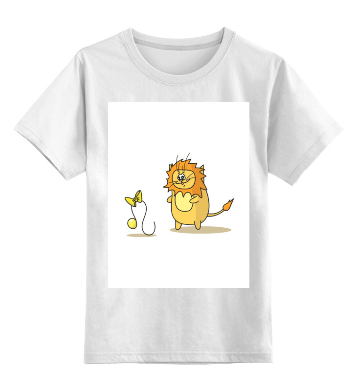 Printio Детская футболка классическая унисекс Кот лев. подарок для льва мужская футболка котогороскоп кот лев l синий