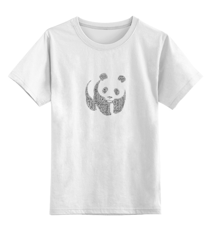 Printio Детская футболка классическая унисекс Язык панды