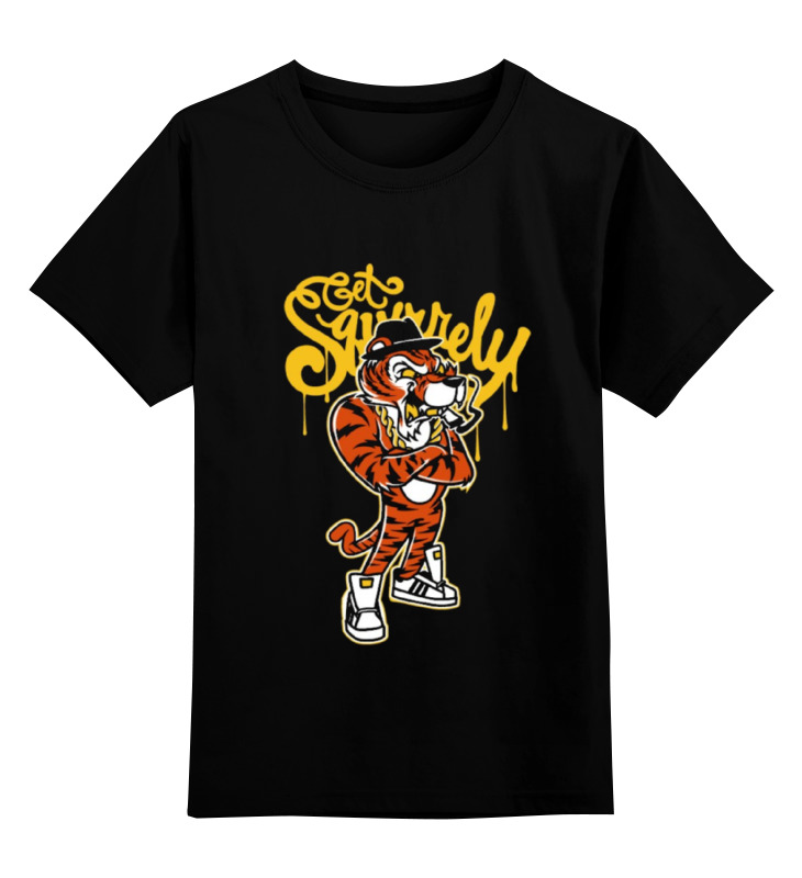 Printio Детская футболка классическая унисекс Gangsta tiger printio лонгслив gangsta tiger