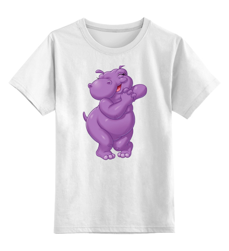 Printio Детская футболка классическая унисекс Счастливый бегемотик