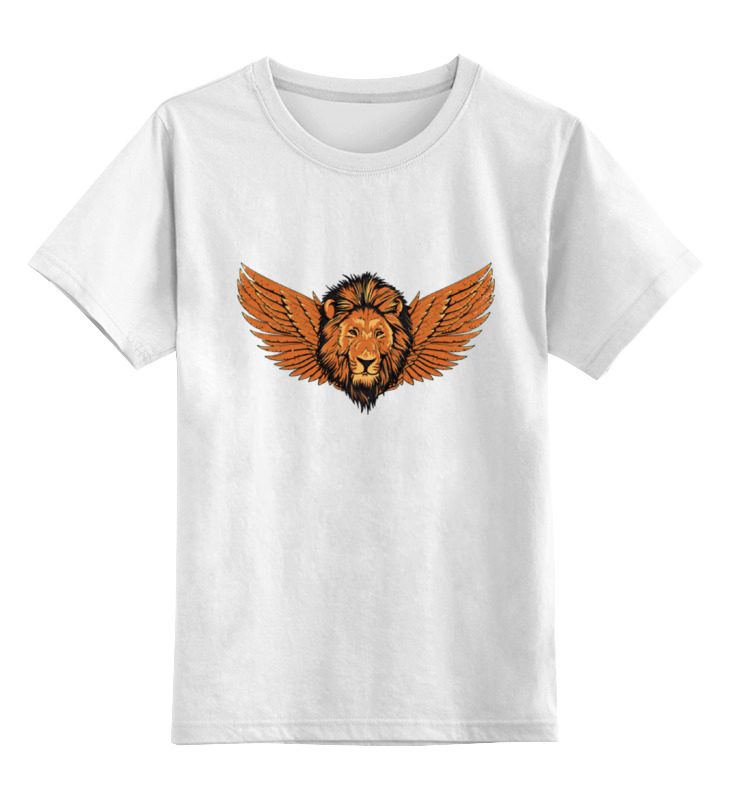 Printio Детская футболка классическая унисекс Крылатый лев printio майка классическая крылатый лев