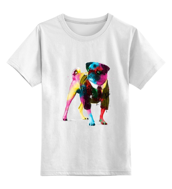 Printio Детская футболка классическая унисекс Мопс-космос