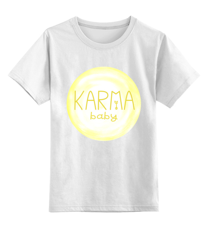 Printio Детская футболка классическая унисекс Karma baby printio детская футболка классическая унисекс baby loading