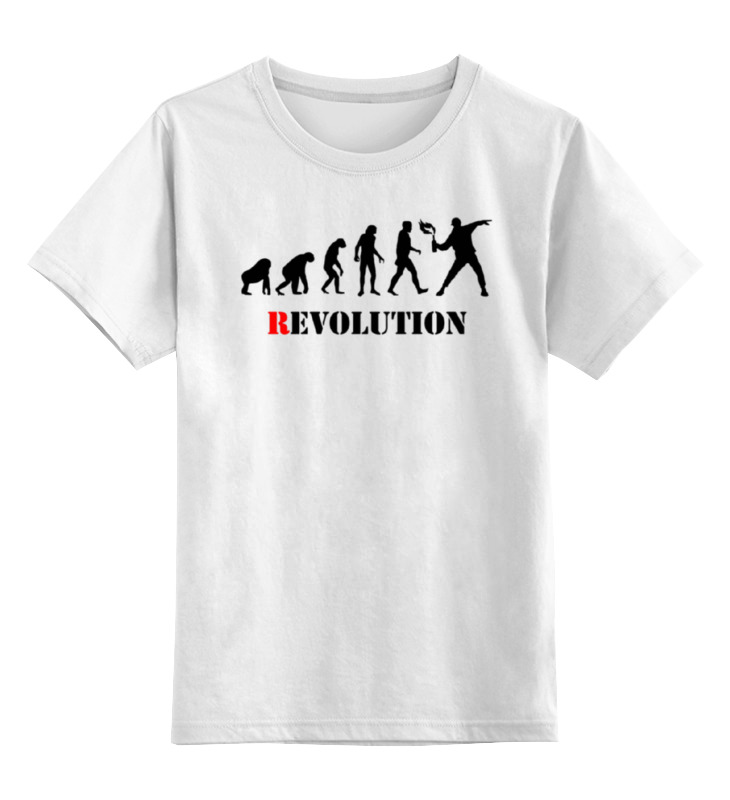 Printio Детская футболка классическая унисекс Evolution - revolution