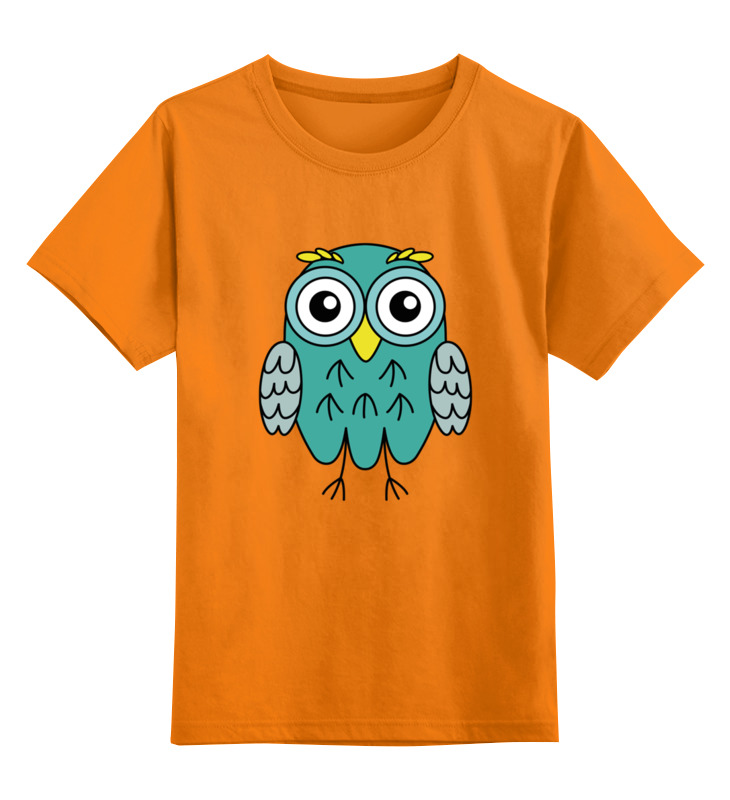Printio Детская футболка классическая унисекс Мятная сова