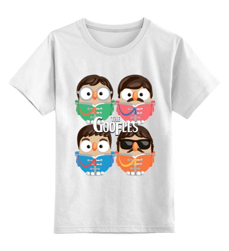 Printio Детская футболка классическая унисекс Сова битлз (the beatles) суперсова goofi