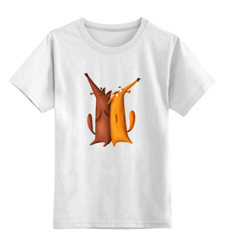 Printio Детская футболка классическая унисекс лисички