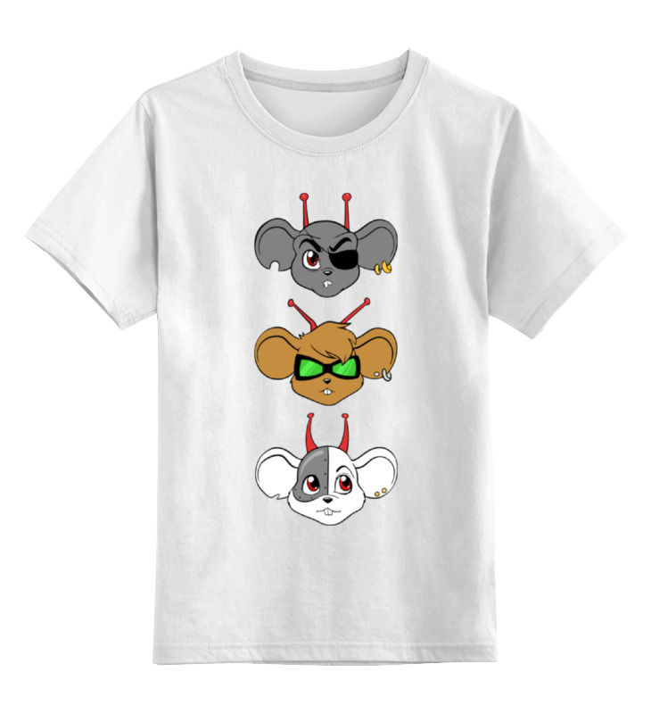 Printio Детская футболка классическая унисекс Мыши-рокеры с марса футболка детская космомерч спутники марса 104