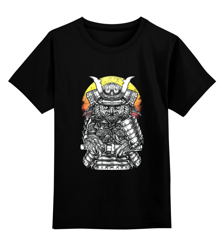 Printio Детская футболка классическая унисекс Owl samurai / сова самурай