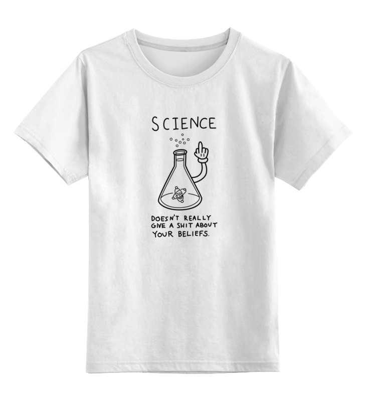 Printio Детская футболка классическая унисекс Наука printio детская футболка классическая унисекс наука это работает